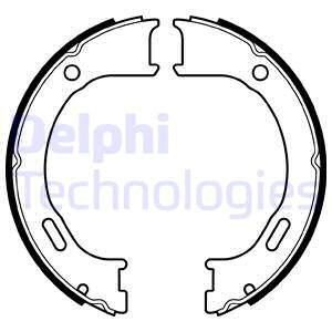 Тормозные колодки, барабанные Delphi LS2076