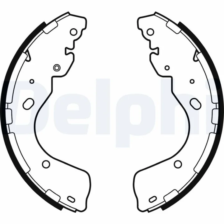 DELPHI NISSAN гальмівні колодки барабанні Navara 05- Delphi LS2080 (фото 1)
