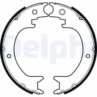 Тормозные колодки, барабанные Delphi LS2082