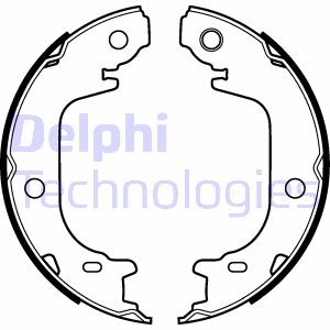 Гальмівні колодки, барабанні Delphi LS2122