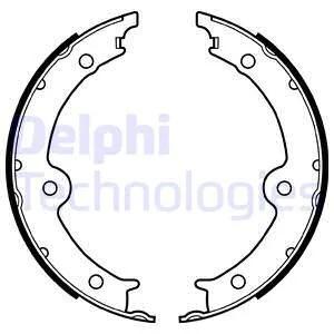Тормозные колодки, барабанные Delphi LS2131