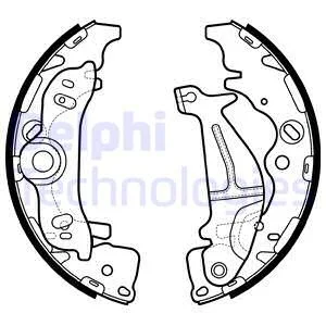 Гальмівні колодки, барабанні Delphi LS2138