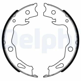 Гальмівні колодки, барабанні Delphi LS2186