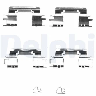 DELPHI TOYOTA установчий к-кт. гальм. колод.передн.Camry V30 01- Delphi LX0385