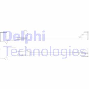 Датчик зносу,гальм.колодки Delphi LZ0246