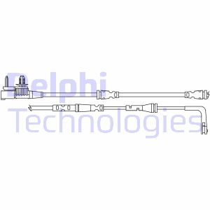 Датчик зносу,гальм.колодки Delphi LZ0315