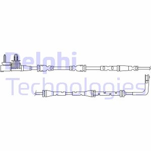 Датчик износа, тормоз. Delphi LZ0318