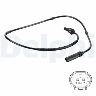 DELPHI BMW датчик ABS задн. 1 (F20) 116 d 15-19, 1 (F20) 118 i 15-, 2 Кабріолет (F23) 218 i 15- Delphi SS20751