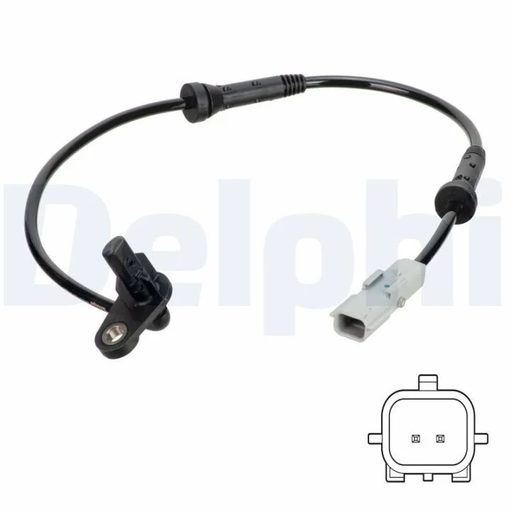 DELPHI RENAULT датчик ABS задн. лів. LOGAN, STEPWAY II 1.6 16-, DACIA OGAN II 1.5 dCi 12- Delphi SS20758 (фото 1)
