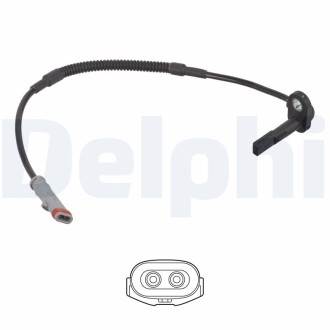 OPEL датчик ABS передн. Astra J Delphi SS21252-12B1