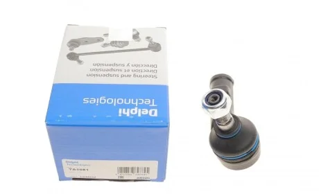 Наконечник тяги рульової (R) VW Golf II/III Passat III/IV/Caddy II/Polo 83-05 Delphi TA1081 (фото 1)