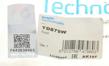 Сайлентблок ресори (задній/передній) Ford Connect 02- Delphi TD879W