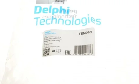 Подушка двигуна (задня/нижня) Renault Laguna II 1.8-3.0/1.9dCi-2.2dCi 01- (косточка) Delphi TEM069