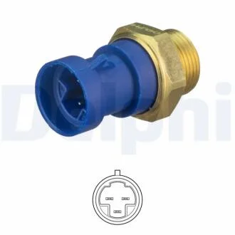 DELPHI FIAT температурний датчик включення вентилятора радіатора Albea,Fiorino,Palio,Tempra,Alfa Romeo,Lancia Delphi TS10513