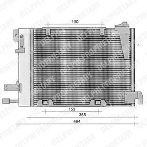 OPEL радіатор кондиціонера Astra G, Zafira A Delphi TSP0225221