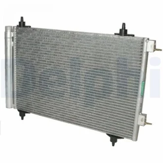 Радиатор кондиционера Citroen Berlingo/Peugeot Partner 1.6i 08-18 (с осушителем) Delphi TSP0225549