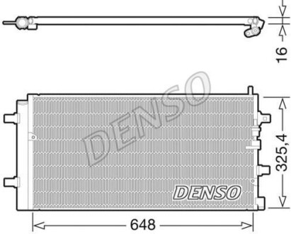 Радиатор кондиционера DENSO DCN02002