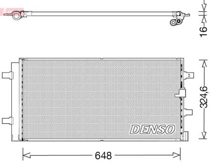Радіатор кондиціонера DENSO DCN02044