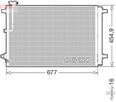 Радіатор кондиціонера DENSO DCN02046