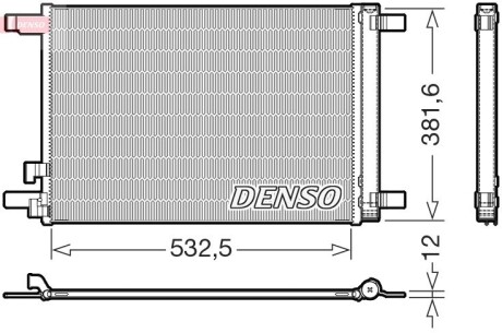 Радіатор кондиціонера DENSO DCN02048