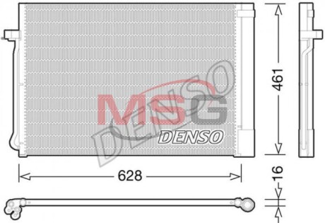 Радиатор кондиционера DENSO DCN05013