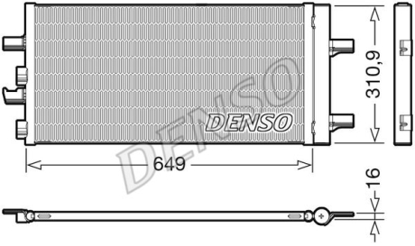 Радіатор кондиціонера DENSO DCN05104 (фото 1)