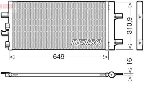 Радіатор кондиціонера DENSO DCN05104