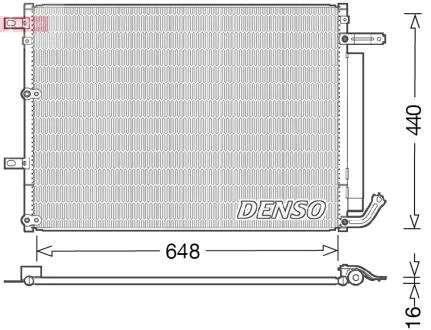 Радіатор кондиціонера DENSO DCN06018