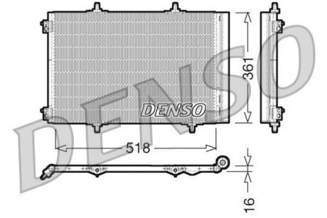 Радіатор кондиціонера DENSO DCN07013