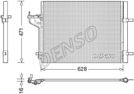 Радиатор кондиционера DENSO DCN10029