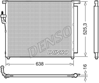 Конденсер кондиціонера DENSO DCN10049