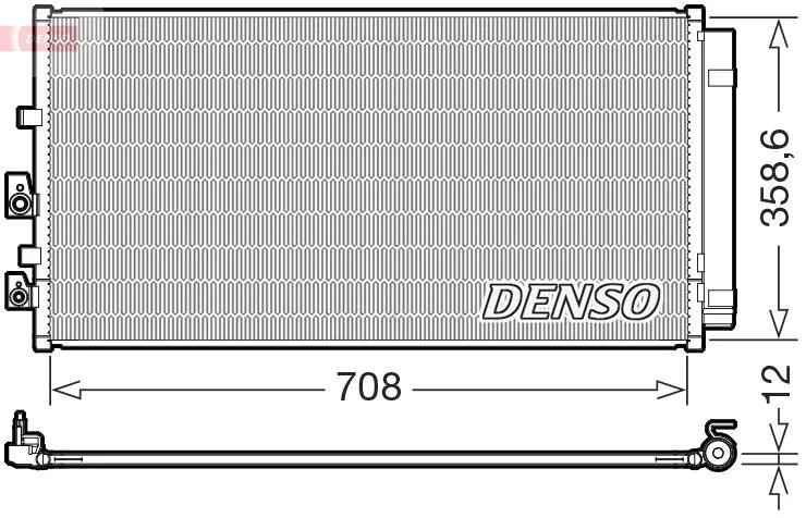 Радіатор кондиціонера DENSO DCN10062 (фото 1)