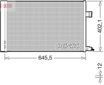 Радіатор кондиціонера DENSO DCN11009