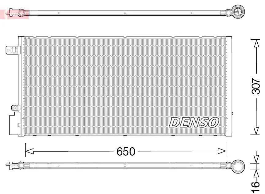 Радиатор кондиционера DENSO DCN15005 (фото 1)