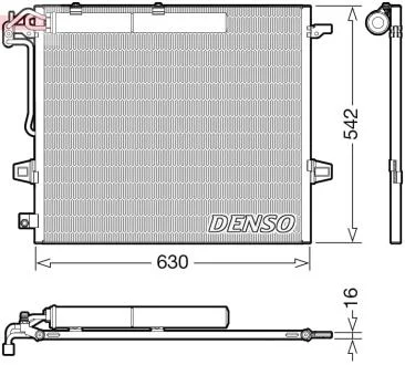 Радиатор кондиционера DENSO DCN17057