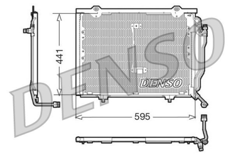 Радіатор кондиціонера DENSO DCN17061 (фото 1)