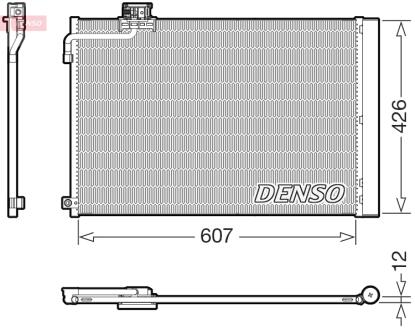Радіатор кондиціонера DENSO DCN17064