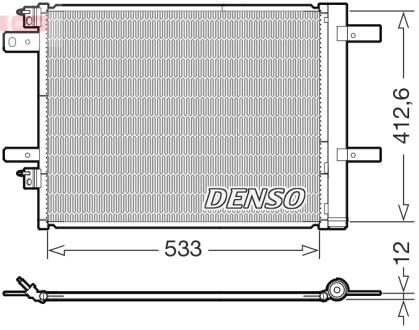 Радіатор кондиціонера DENSO DCN21036
