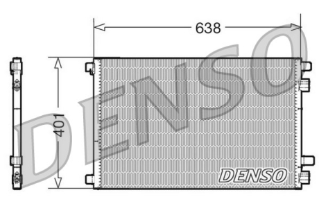 Радиатор кондиционера DENSO DCN23012 (фото 1)