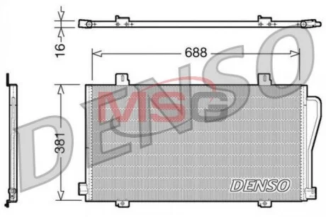 Радіатор кондиціонера DENSO DCN23017