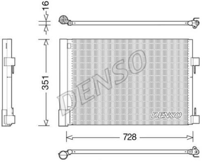 Радіатор кондиціонера DENSO DCN23032