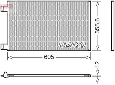 Радіатор кондиціонера DENSO DCN23041