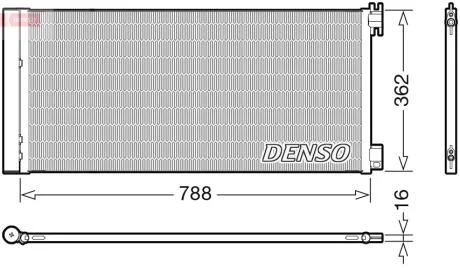 Радіатор кондиціонера DENSO DCN23042