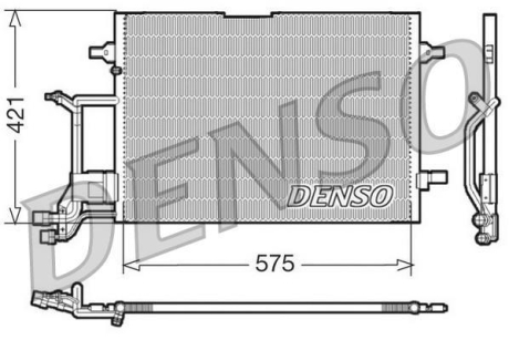 Радиатор кондиционера (Сліди встановлення) DENSO DCN32016