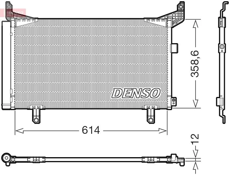 Радіатор кондиціонера DENSO DCN36007 (фото 1)