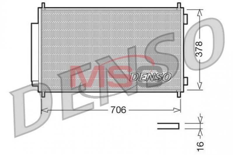 Конденсатор кондиционера HONDA CR-V "2,0-2,4 "07>> DENSO DCN40002 (фото 1)