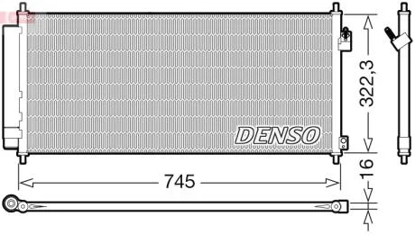 Радиатор кондиционера DENSO DCN40026