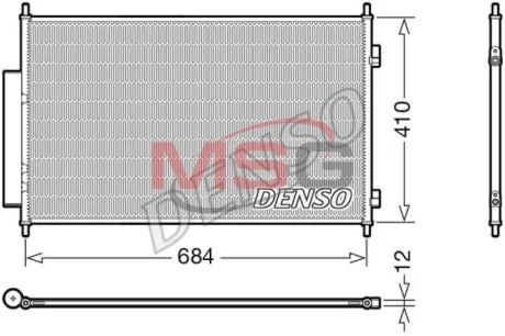Радіатор кондиціонера DENSO DCN40027