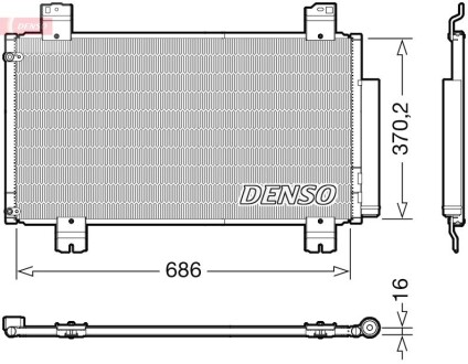 Радіатор кондиціонера DENSO DCN40033