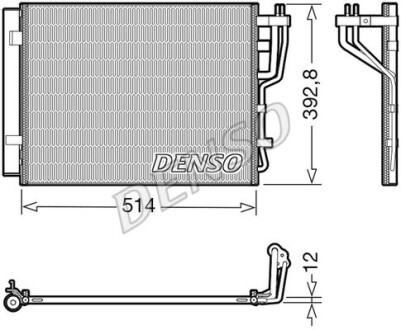 Радиатор кондиционера DENSO DCN41014 (фото 1)